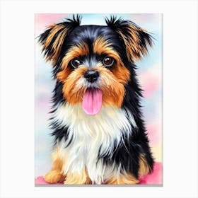 Affenpinscher Watercolour 5 dog Canvas Print