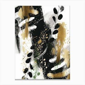 Gold And Black Canvas Print 48 Canvas Print