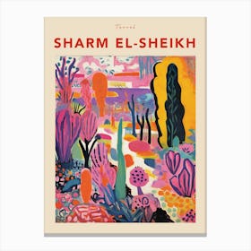 Sharm El Sheikh Egypt 4 Fauvist Travel Poster Canvas Print