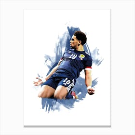 Che Adams Scotland Star Football Canvas Print