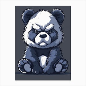Angry Panda Canvas Print
