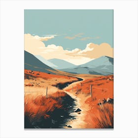 The Kerry Way Ireland 4 Hiking Trail Landscape Canvas Print