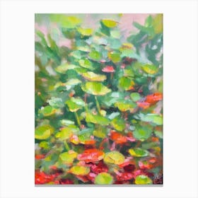 Venus Flytrap Impressionist Painting Plant Canvas Print