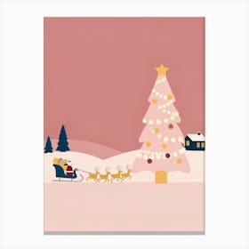 Santa'S Sleigh Canvas Print