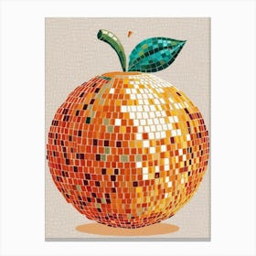 Mosaic Orange 3 Canvas Print