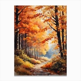 Autumn In The Woods 8 Canvas Print