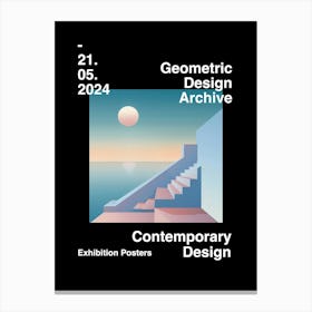 Geometric Design Archive Poster 56 Canvas Print