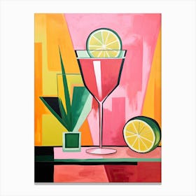 Cocktail Poster, Aperol Canvas Print