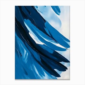 Blue Feathers Canvas Print