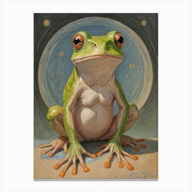 Green Frog Canvas Print