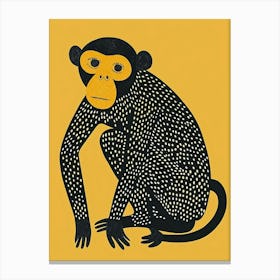 Yellow Bonobo 3 Canvas Print