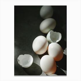 White Eggs Canvas Print