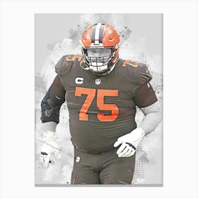 Joel Bitonio Cleveland Browns Canvas Print