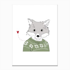 Furry Fox Canvas Print