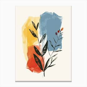 Modernist Flares Mid Century Style Canvas Print