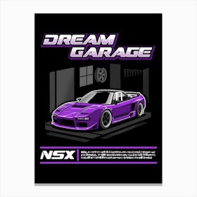 Honda NSX Purple Canvas Print