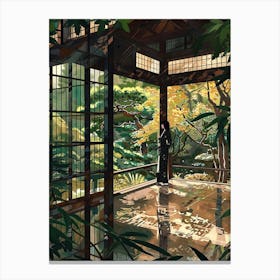 In The Garden Meiji Shrine Japan 1 Canvas Print