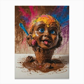 Chocolate Child Canvas Print