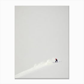 Åre, Sweden Minimal Skiing Poster Canvas Print