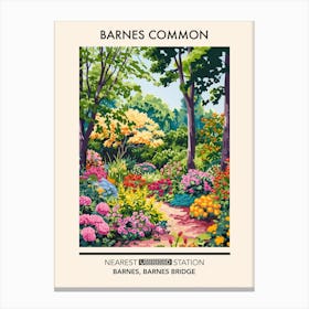 Barnes Common London Parks Garden 1 Canvas Print