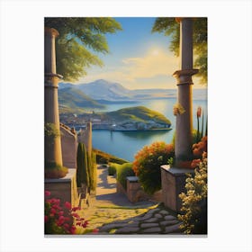City By The Sea Canvas Print