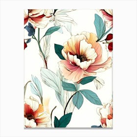 Floral Pattern 30 Canvas Print