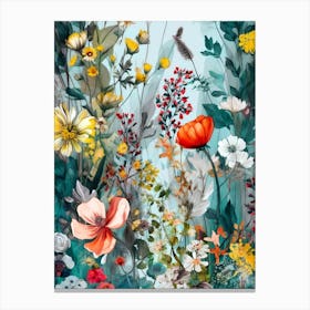 Meadow nature flora flowers Canvas Print