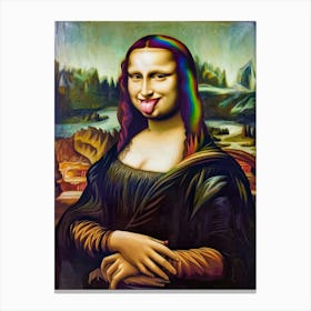 Mona Lisa A Tongue-in-Cheek Masterpiece Canvas Print