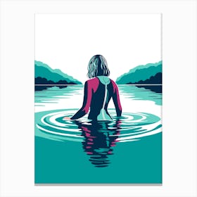 Wild Swimmer Canvas Print
