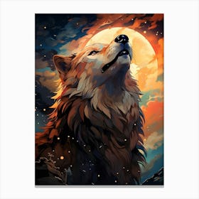 Howling Wolf 1 Canvas Print