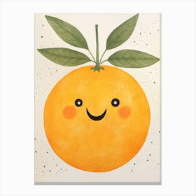 Friendly Kids Orange 2 Canvas Print
