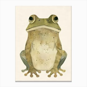 Charming Nursery Kids Animals Frog 1 Canvas Print