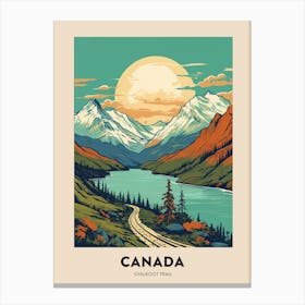 Chilkoot Trail Canada 1 Vintage Hiking Travel Poster Canvas Print