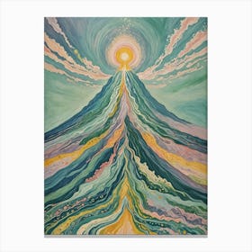 Rainbow Volcano Canvas Print