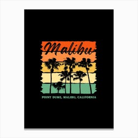 California Palm Trees Canvas Print