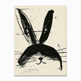 Rabbit Head Canvas Print