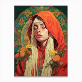 Billie Eilish Saint Portrait 2 Canvas Print