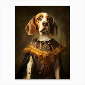 Beagle Baroque 1 Canvas Print