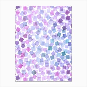 Confetti Plaids Very Peri Purple Canvas Print