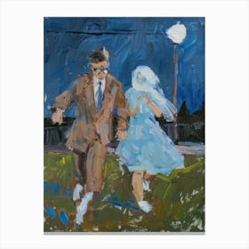 'Dancing At Night' Canvas Print