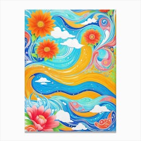 Flower Painting Canvas Print