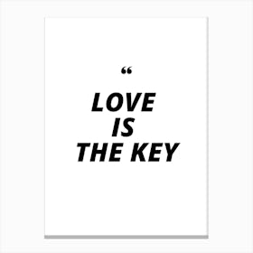 Love Is The Key tarot moon Canvas Print