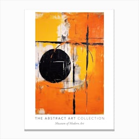 Colourful Abstract Painting 3 Exhibition Poster Canvas Print