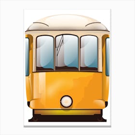 Yellow Tram Canvas Print