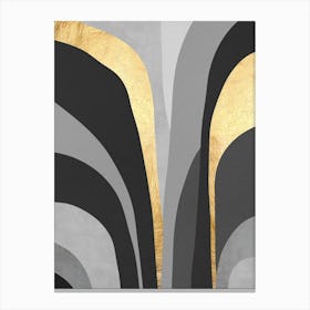 Gray and gold textures 10 Canvas Print