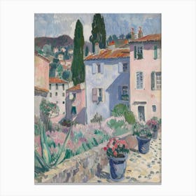 Street In A Village 1 Canvas Print