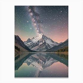 Starry Sky Reflection Canvas Print