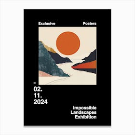 Impossible Landscapes Exhibition Archive Poster 6 Canvas Print