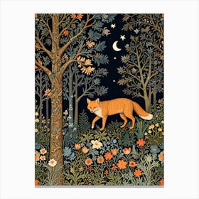 William Morris Fox In The Forest 2 Canvas Print