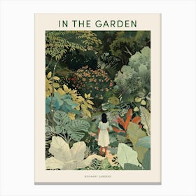 In The Garden Poster Bodnant Gardens 2 Canvas Print